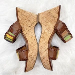 Franco Sarto Gasta Striped Wedge Sandal